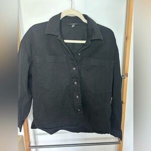 Banana Republic twilll black shacket size XS